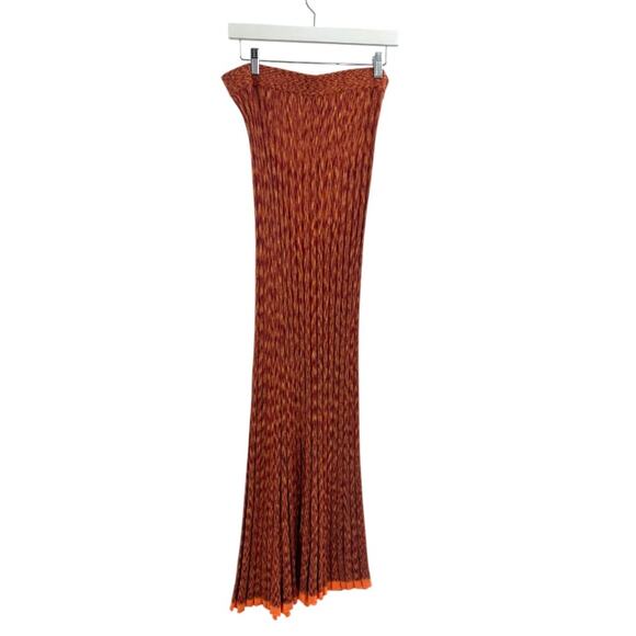 Free People Gold Coast Knit Maxi Skirt Sz L - Picture 7 of 11